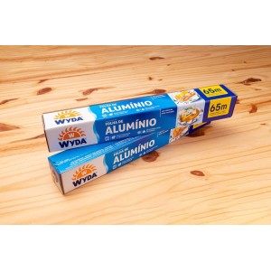 ROLO DE ALUMINIO C/SERRILHA DE CORTE MED.45CMX65M - WYDA
