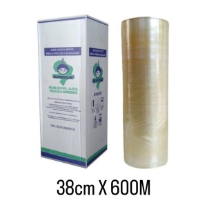 FILME PVC P/ALIM G-UTIL  38CMX600M 09 MICRAS TUBETE GRANDE GUARUFILME