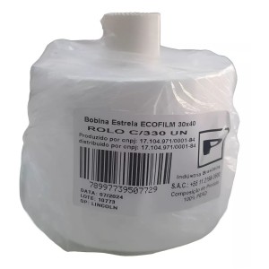 EXPK - BOBINA ESTRELA TAM. P - 30X40 - C/330 SACOS