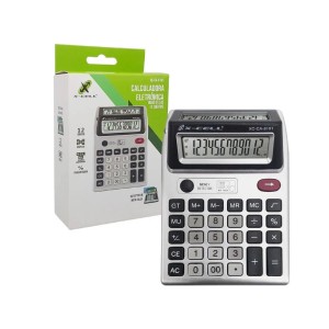 CALCULADORA ELETRONICA 12 DIGITOS DISPLAY DUPLO DETECTOR NOTA FALSA BAZZI